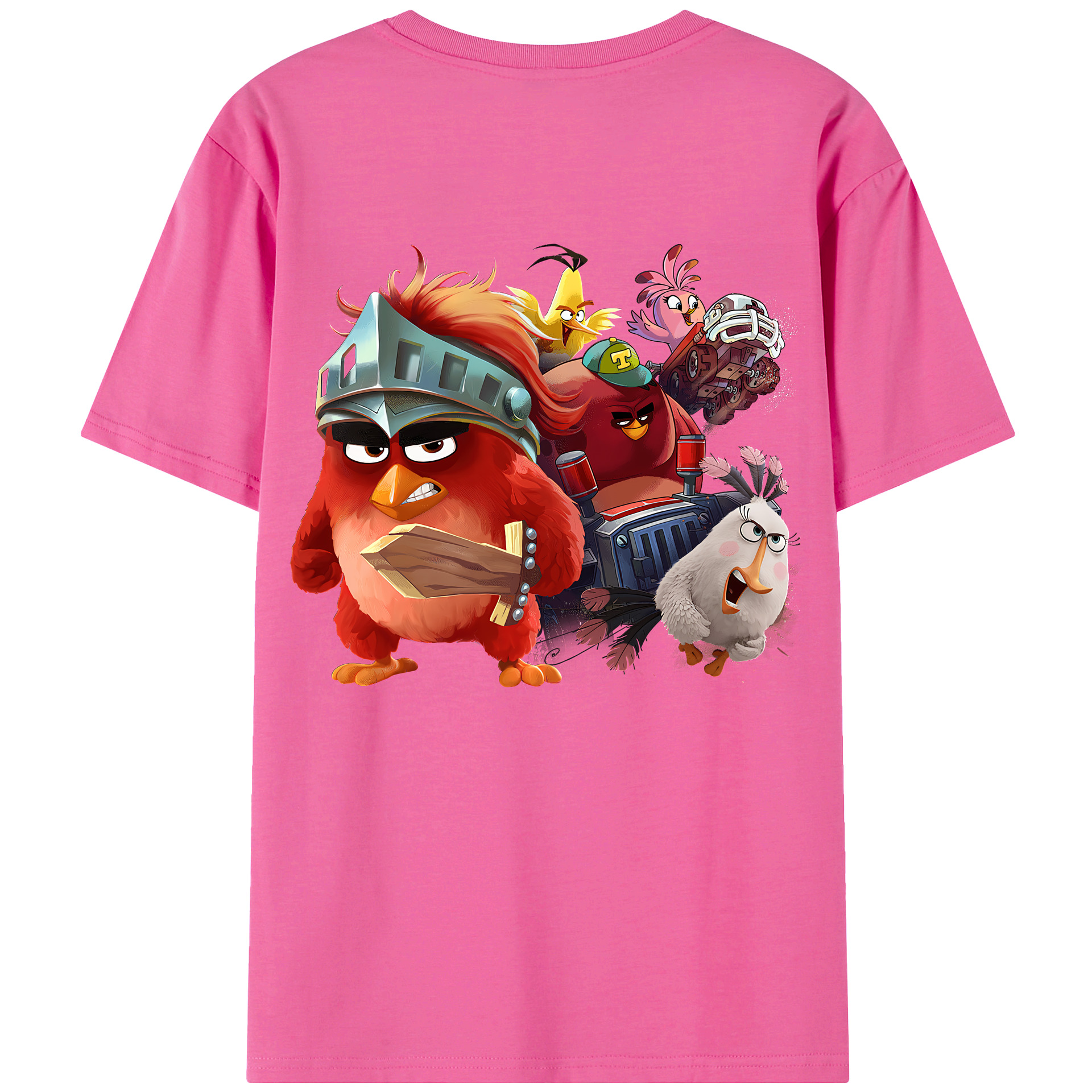 （画像用） Angry Birds アングリーバード レディース半袖Tシャツ(バックプリント)